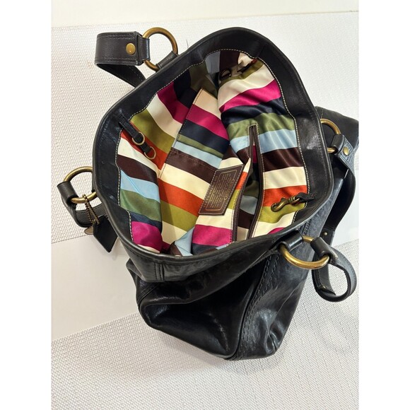 COACH XL Gigi 65th Anniversary Legacy Leather Tote, Black Great Condition, 11131 - Picture 13 of 13